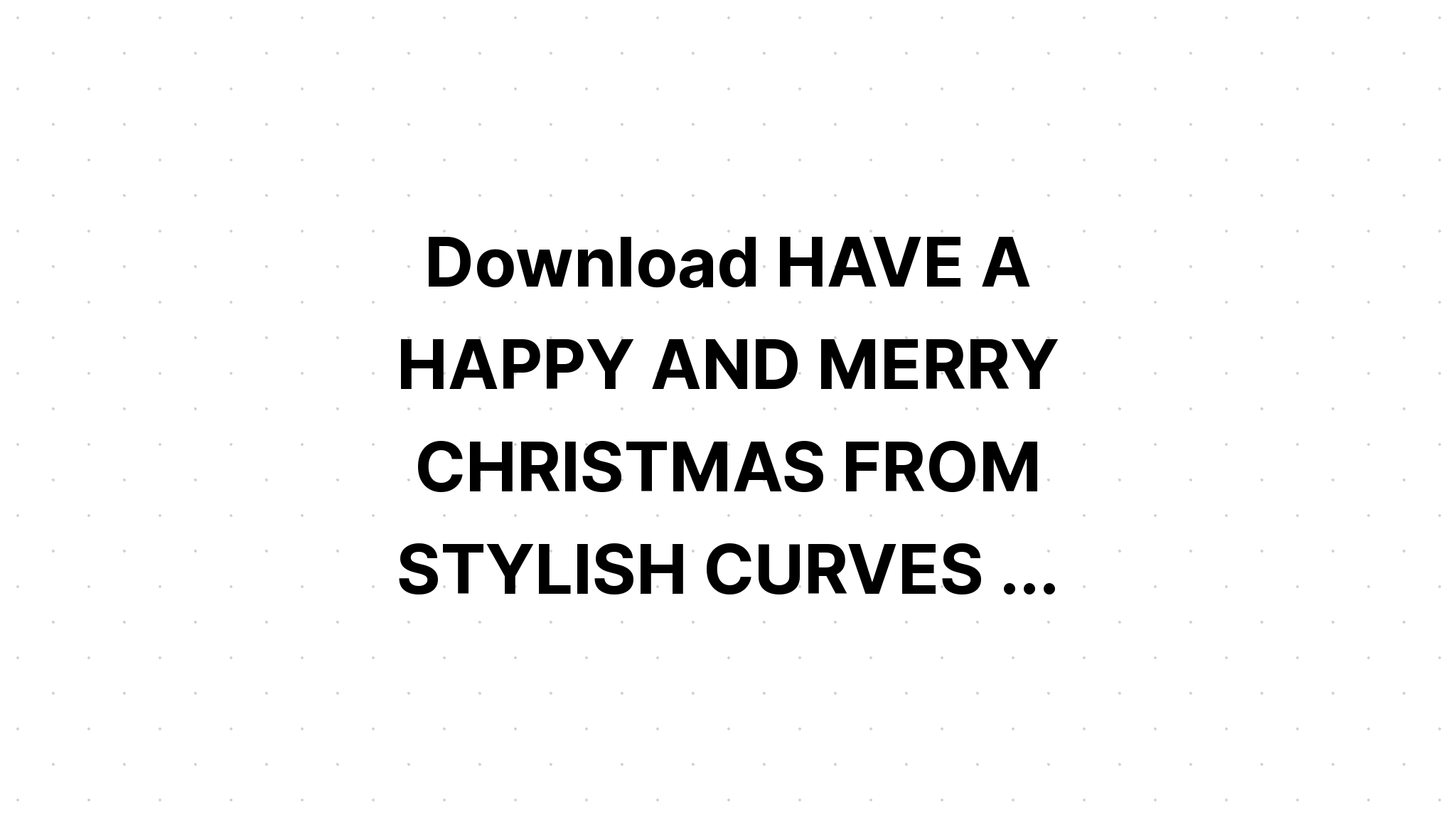 Download Merry Christmas SVG File